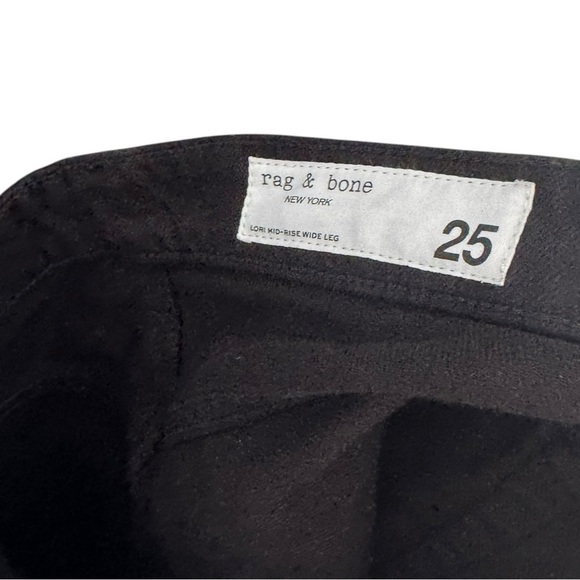 New! rag & bone Lori Mid-rise Wide Leg Pants - Picture 8 of 9